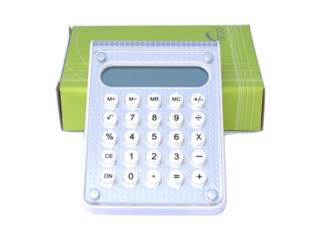 Taschenrechner Alu-Lochblech-Design