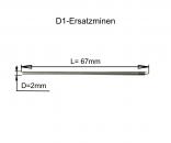 D1 Ersatz Minen für Kugelschreiber wie den PenAgain und Mini-Pens
